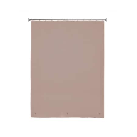 Kenney Mfg Lightweight PEVA Shower Curtain Liner and C-Ring Set, 70in W x 72in H, Taupe KN61754